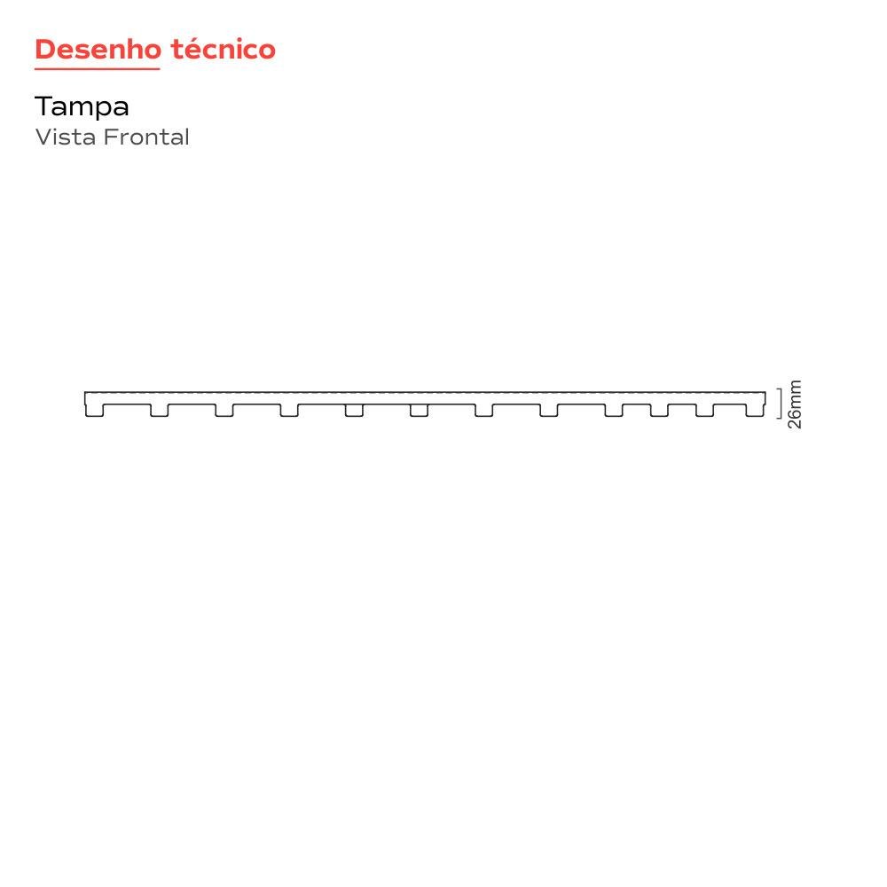 Ralo Linear Inox 50 Cm Saída Extremidade Gold Versatile - 4