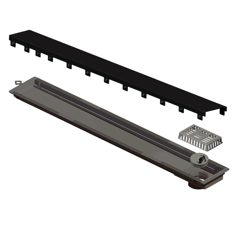 Ralo Linear Inox 50 Cm Saída Extremidade Gold Versatile - 1