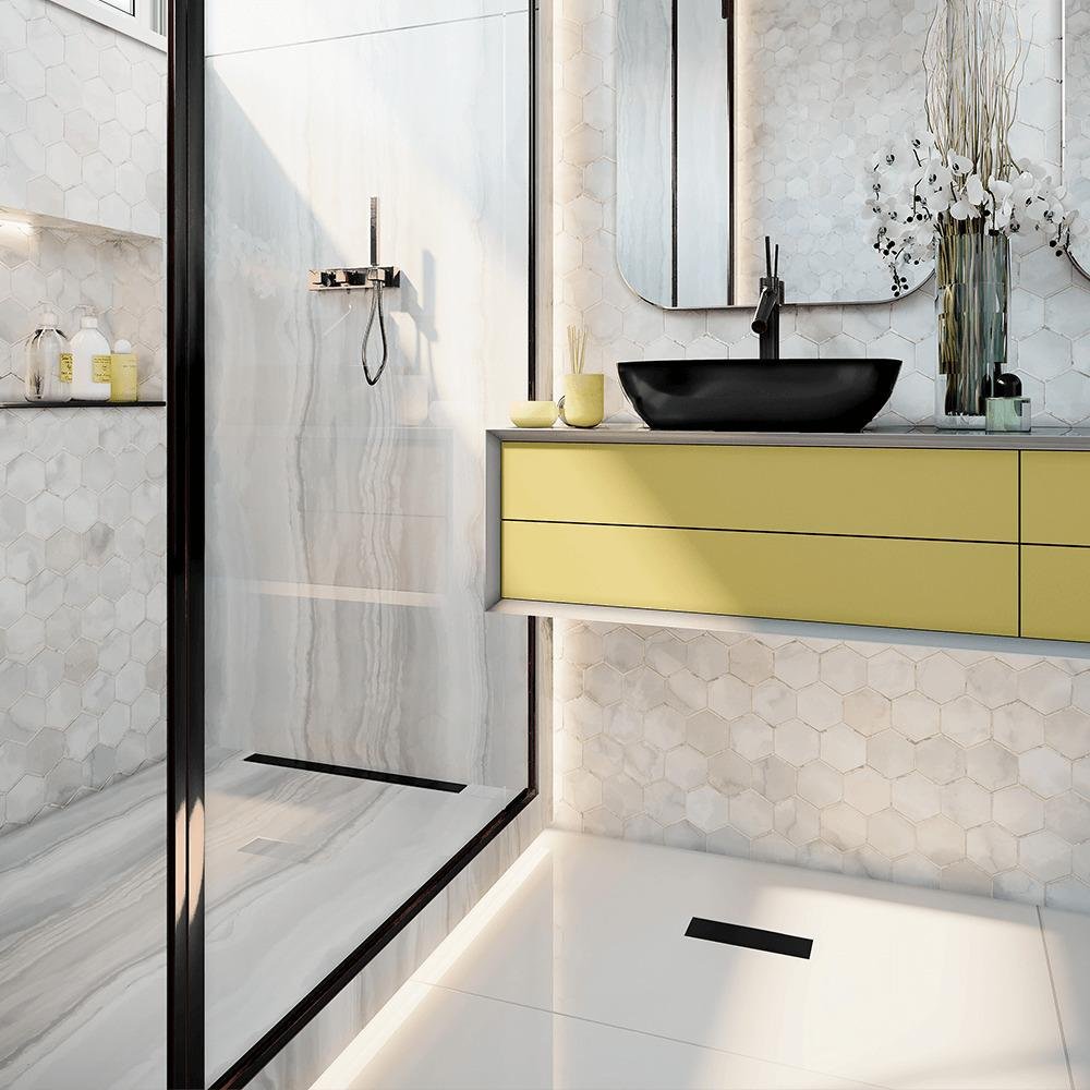 Ralo Linear Inox 50 Cm Saída Extremidade Gold Versatile - 3