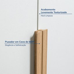 Guarda-roupa Modular 80cm sem Portas com Prateleiras Jade Cabecasa Madeiramadeira - 6