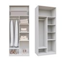 Ver imagem 3 de Guarda-Roupa Planejado 80cm sem Portas com Prateleiras Jade CabeCasa MadeiraOriginals Branco/Fosco