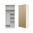 Ver mais imagens de Guarda-Roupa Modular 80cm sem Portas com Prateleiras Jade CabeCasa MadeiraOriginals Branco/Fosco