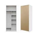 Ver mais imagens de Guarda-Roupa Planejado 80cm sem Portas com Prateleiras Jade CabeCasa MadeiraOriginals Branco/Fosco