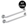 Alça Barra de Apoio Inox 80cm Kit 2 Unid Cadeirante Idoso Deficiente Corrimao Box Banheiro Corredor  - 2