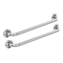 Ver imagem 1 de Alça Barra de Apoio Inox 80cm Kit 2 Unid Cadeirante Idoso Deficiente Corrimao Box Banheiro Corredor 