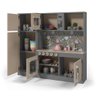 Cozinha Infantil com Refrigerador Diana 100% MDF - beemóveis - Cinza - 3