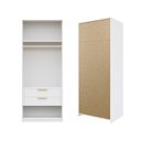 Ver imagem 7 de Guarda-Roupa Planejado 80cm sem Portas com Gaveteiro Jade CabeCasa MadeiraOriginals Branco/Fosco