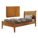 Ver imagem 1 de Conjunto Quarto de Solteiro Cama 90cm e Cômoda 5 Gavetas com Sapateira Unique