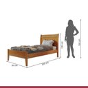 Ver imagem 4 de Conjunto Quarto de Solteiro Cama 90cm e Cômoda 5 Gavetas com Sapateira Unique