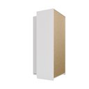 Ver imagem 6 de Guarda-Roupa de Canto Reto Planejado 95cm sem Portas com Cabideiros Jade CabeCasa MadeiraOriginals Branco/Fosco