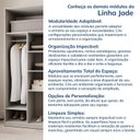 Ver imagem 5 de Guarda-Roupa de Canto Reto Planejado 95cm sem Portas com Cabideiros Jade CabeCasa MadeiraOriginals Branco/Fosco