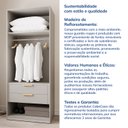 Ver mais imagens de Ponte Planejada 80cm com 2 Portas Jade CabeCasa MadeiraOriginals Branco/Fosco