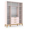 Guarda Roupa Infantil Nature 4 Portas Rose Eco Wood – Matic - 2