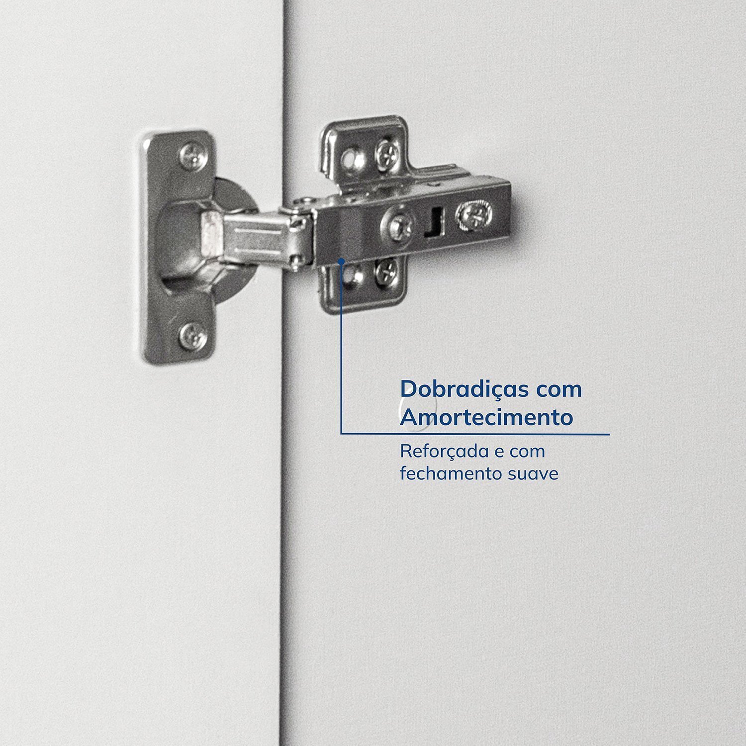 Ponte Canto Reto Modular 95cm 2 Portas Jade Cabecasa Madeiramadeira - 5