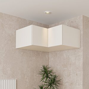 Ponte Canto Reto Modular 95cm 2 Portas Jade Cabecasa Madeiramadeira