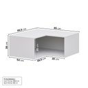 Ver imagem 3 de Ponte Canto Reto Planejada 95cm 2 Portas Jade CabeCasa MadeiraOriginals Branco/Fosco