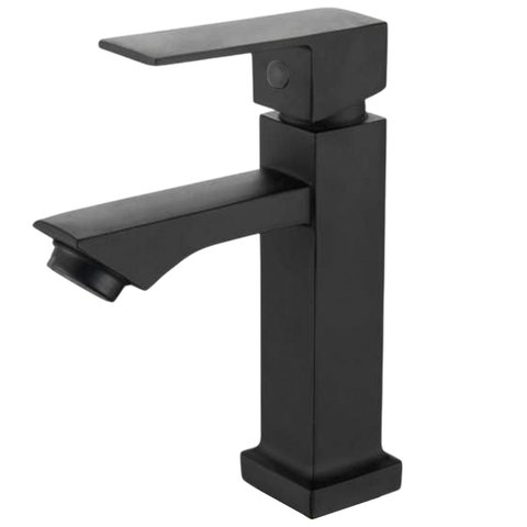Torneira Pia Banheiro Monocomando Preta Luxo Moderna Bancada Area Lazer Varanda Hotel Restaurante Po