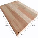 Ver imagem 2 de Painel de Eucalipto Cozinha 60cmx120cm3cm Madeira do Brasil