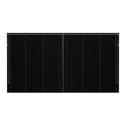 Persiana Horizontal Alumínio Kit Larg 2,30x1,30 Alt:Preto