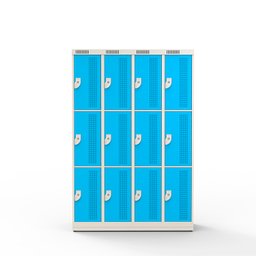 Armário de Aço 12 Portas - Nk 4303 Nilko Armários Azul Sky Chave Padrão - 1