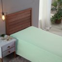 Ver imagem 2 de Lençol Solteiro sem Elástico Algodão 300 Fios Cama Box Infantil:verde Bebe