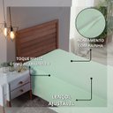 Ver imagem 4 de Lençol Solteiro sem Elástico Algodão 300 Fios Cama Box Infantil:verde Bebe