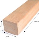 Ver imagem 2 de Caibro Aparelhado 5cmx200cm Jardim e Varanda Madeira do Brasil