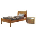 Ver imagem 1 de Conjunto Quarto de Solteiro Cama com Rattan 90cm e Mesa de Cabeceira 2 Gavetas Unique