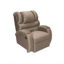 Ver imagem 1 de Poltrona Reclinável Imperial Papai Mamãe Motorizada e Giro Balanço Suede Chocolate 377