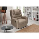 Ver imagem 5 de Poltrona Reclinável Imperial Papai Mamãe Motorizada e Giro Balanço Suede Chocolate 377