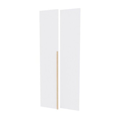 Kit 2 Portas para Guarda-Roupa Modular 95cm Jade CabeCasa MadeiraOriginals Branco/Fosco