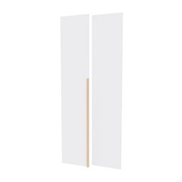 Kit 2 Portas para Guarda-roupa de Canto Reto Modular 95cm Jade CabeCasa MadeiraMadeira