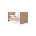 Ver imagem 3 de Berço Mini Cama Americano Doce Sonho Branco/ Carvalho com Rodízio + Colchão para Quarto Infantil