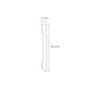 Ver imagem 2 de Rodapé de Poliestireno Slim 10CMX10MMX2,40m Frisado Nfr Branco Ruffino