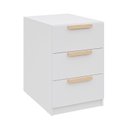 Ver imagem 3 de Mesa de Cabeceira Planejada 3 Gavetas Jade CabeCasa MadeiraOriginals Branco