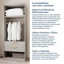 Ver mais imagens de Mesa de Cabeceira Planejada 3 Gavetas Jade CabeCasa MadeiraOriginals Branco