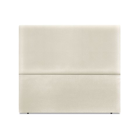Cabeceira Estofada Casal Luna 140cm Courino Bege