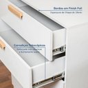 Ver imagem 5 de Cômoda Planejada 5 Gavetas 80cm Jade CabeCasa MadeiraOriginals Branco/Fosco