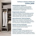 Ver imagem 7 de Cômoda Planejada 5 Gavetas 80cm Jade CabeCasa MadeiraOriginals Branco/Fosco