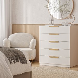 Cômoda 5 Gavetas 80cm Jade CabeCasa MadeiraMadeira