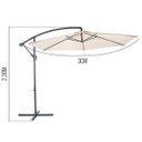 Ver imagem 2 de Ombrelone Mor Bora Bora 3,00m com Base 009168