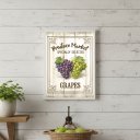 Ver imagem 3 de Quadro Vintage para Cozinha Uvas 45x34cm Mold Preta