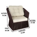 Ver imagem 2 de 2 Poltronas Alumínio para Sacada, Recepção, Varanda, Sala