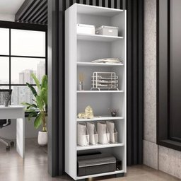 Armário Estante Multiuso Office Livreiro com 6 Portas 181,5cm - 2