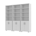 Ver imagem 2 de Armário Estante Multiuso Office Livreiro com 6 Portas 181,5cm Branco