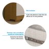 Guarda-roupa Solteiro 109,80cm 4 Portas 100% Mdf Papoulas Espresso Móveis - 8