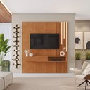 Ver imagem 4 de Painel para Tv 65'' Impérium Gaveta C/ Nicho Led Cascata 100% Mdf:naturalle