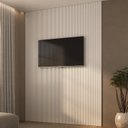 Ver imagem 1 de Painel Ripado em Placa 2,85x12,2 (3,92m²) Poliestireno Branco Ruffino
