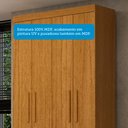 Ver imagem 6 de Guarda-roupa Solteiro 109,80cm 4 Portas 100% Mdf Papoulas Espresso Móveis