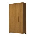 Ver imagem 2 de Guarda-roupa Solteiro 109,80cm 4 Portas 100% Mdf Papoulas Espresso Móveis